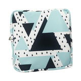 Maxbell Washable Sanitary Napkin Storage Bag Toiletry Pouch Nursing Girls Ladies green black triangle