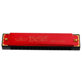 Max 16 Holes C Key Tremolo Harmonica Mouth Organ Musical Instrument Gift Red
