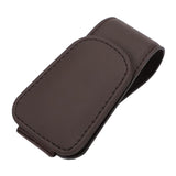 Maxbell Car Glasses Holder Glasses Eyeglass Hanger Clip for Car Visor Brown