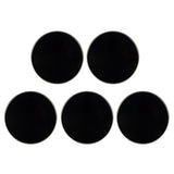 Maxbell 5 Pieces Banjo Head Skin for Banjolele Replacement Parts Accessory Black