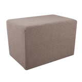 Max Stretch Storage Ottoman Covers Foot Rest Sofa Slipcovers Light Coffee