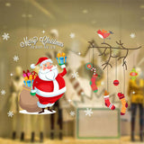 Maxbell Christmas Santa Claus Stockings Mirror Window Clings Sticker Decals Decor