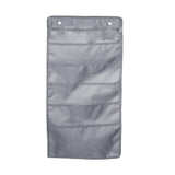 Maxbell Wall Hanging Storage Bag Magazine Holder Heavy Duty for Office Closet Grey 5 Pockets