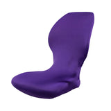 Maxbell Elastic Swivel Computer Chair Cover Office Seat Slipcover Protector - Purple