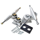 Maxbell ALUMINUM SKATEBOARD TRUCKS - 6.25INCH SKATE BOARD TRUCKS FOR LONGBOARD White