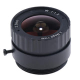 Maxbell Camera IR Lens 2.5mm F1.2 3 Megapixel Fixed IRIS CCTV Lenses CS Mount Format 1/2.5-inch