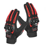 Maxbell Motorcycle Gloves Touch Screen Protection for Motocross Cycling Camping Red M