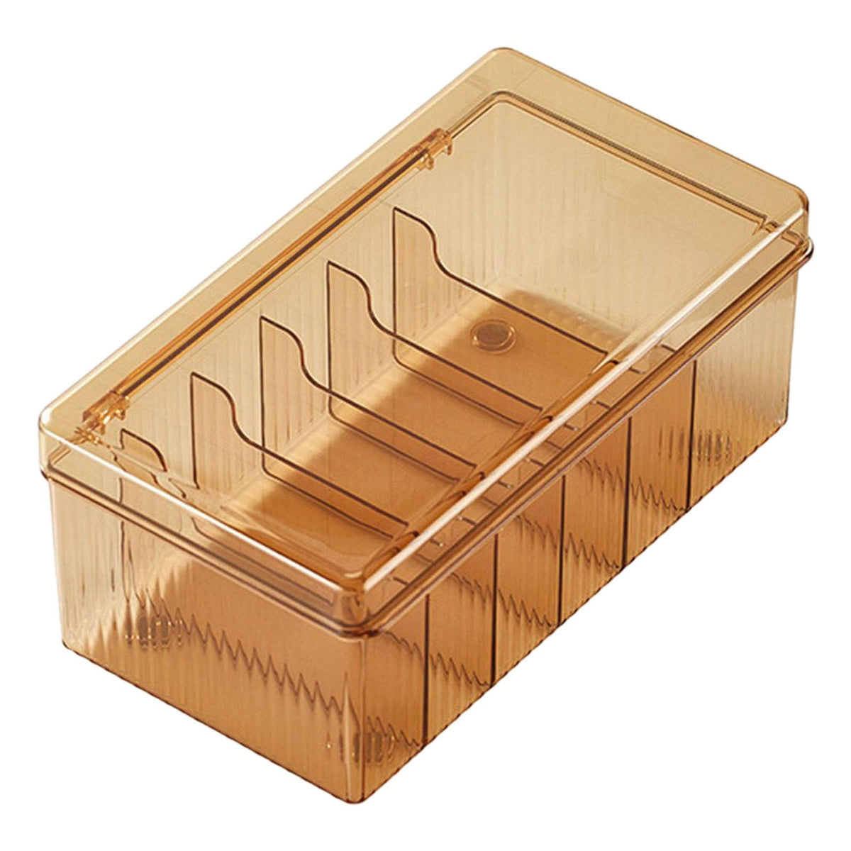 Maxbell Portable Cable Storage Box Cable Organizer Protect for Home Kitchen Desk Brown