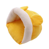 Max Small Pet Mouse Hamster Squirrel Sleeping Bag Cotton Winter Warm House Nest Yellow