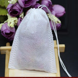 Maxbell 50 pieces Empty Tea Filter Bags Loose Herbs Teabag with Drawstring 7x10cm