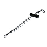 Maxbell Camping Storage Lanyard Strap Canopy Hanger for Backpacking Accessories black