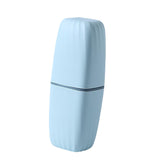 Maxbell Toothbrush Toothpaste Holder Case Compact for Business Trip Bathroom Outdoor light blue