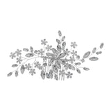 Maxbell Rhinestone Bridal Hair Comb Hair Accessories for Bridesmaids Wedding Girls Argent