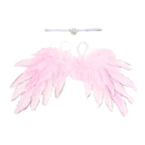 Max Feather Wings Baby Newborn Infant Headband Angle Lovely Custom Part Pink