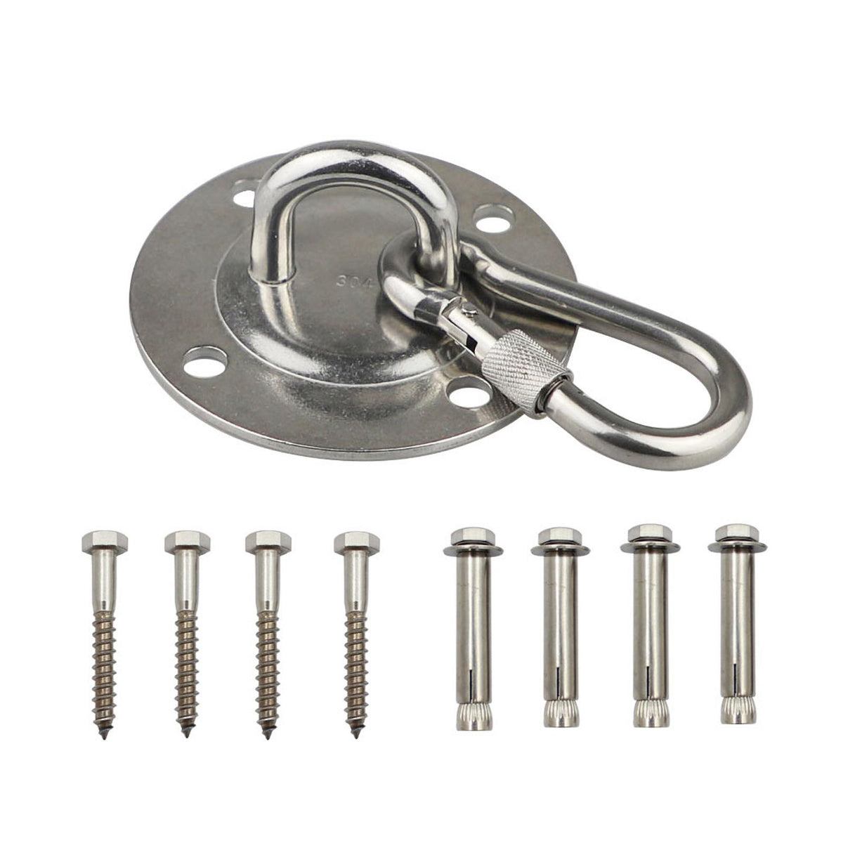 Maxbell Hammock Hanging Kit yoga Ceiling Wall Stainless Steel Chair StyleA