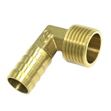 Max Brass 1/2 inch Thread 90 Degree Quick Joint Coupler Fittings 20mm x 14mm