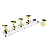 Max Top False Tips Display Stand Training Practice Holder Nail Art Accessories Gold