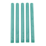 Max Maxb 5Pcs Round Sealing Wax Stick Seal Stamp Glue for Wedding Party Tools Cyan
