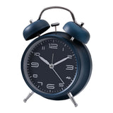 Max Creative Metal Alarm Clock Wind Up Mechanical Alarm Bell Dark Blue