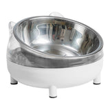 Maxbell Elevated Cat Bowls Small Medium Large Dog Drinking Dispenser Raised Dish White