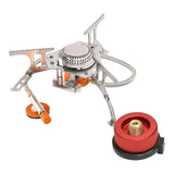 Maxbell Durable Camping Gas Stove Foldable Cooking Tool Lightweight Picnic red Texture
