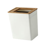 Maxbell Trash can Garbage Container Bin Anti Skid for Outdoor Office Bedroom Small