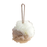 Maxbell Shower Loofah Soft Hanging Comfortable Shower Ball for Travel Hotel Bathroom Khaki