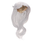 Maxbell Women Wigs Long Straight Cosplay Fashion Colors Wig Heat Safe w/ Bangs Silver Gray