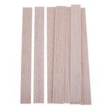 Maxbell Natural Round Balsa Wood Woodcraft Flat Sticks Dowel 10 Pieces 180mm