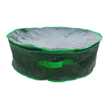 Maxbell Christmas Wreath Storage Bag Zippered Cover Organizer Water Resistant Pouch Green 76x28cm