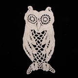 Max 1 Piece Cotton Embroidered Owl Patches Appliques for Clothes Dress Bag Decor