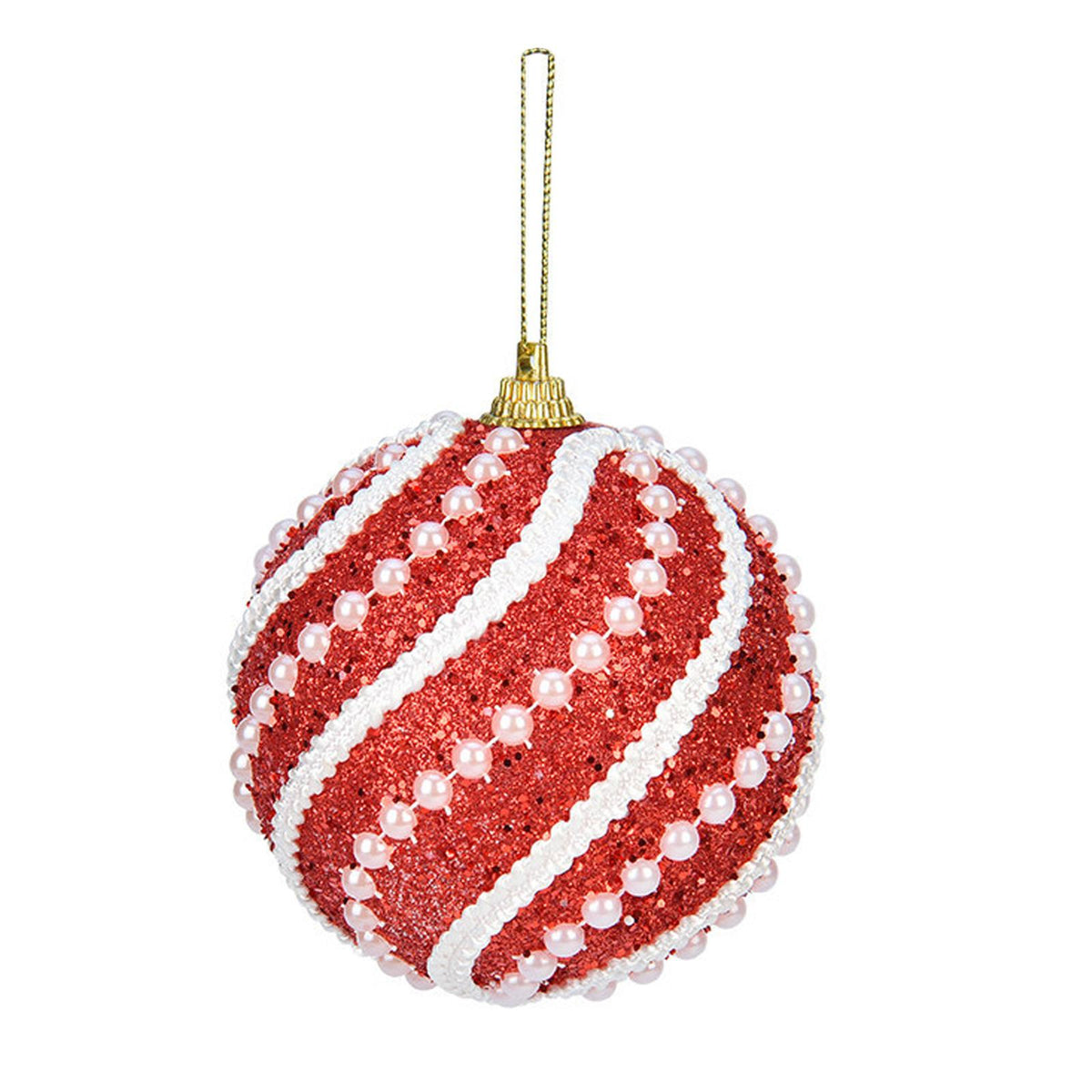 Maxbell Hanging Christmas Tree Pendant Balls Ornament Decor Wedding Accessories Red