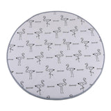 Max Round Carpet Tea Table Living Room Area Rug Kids Play Mat Flamingo 80cm
