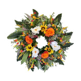 Maxbell Artificial Flower Wreath 15.7inch Floral Wreath for Holiday Home Decoration
