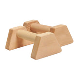 Maxbell Heavy Duty Wooden Parallettes Push up Bars for Gymnastics Exercise Training