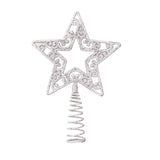 Maxbell Christmas Tree Top Xmas Decor Xmas Tree Ornament Window Party A Argent