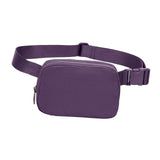Maxbell Waist Pack Bag Adjustable Strap Wallet Fanny Pack for Hiking Outdoor Walking Violet
