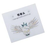 Maxbell Guitar Head Sticker Guitar Face sticker for Folk Electric Guitar Monster