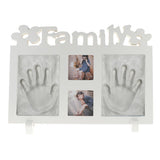 Max Handprint Footprint Picture Frame Kit Baby Shower Keepsake Gift White clay