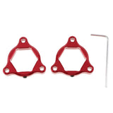 Max CNC Aluminum Motorcycle Front Suspension Fork Preload Adjusters 22mm Red