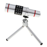 Maxbell Phone Lens 18X Zoom HD Telephoto Lens with Tripod for Phones silver