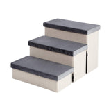 Maxbell Dog Stairs Pet Steps Removable Cover Pet Ladder Dog Ramp Steps for Indoor
