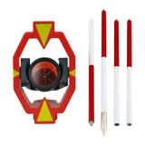 Maxbell Mini Prism Pole 4 Poles Outdoor 30cm Per Pole Survey Stick Mini Prism System