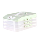 Maxbell Frozen Dumpling Box Dumpling Organizer Bins for Restaurant Kitchen Home Green