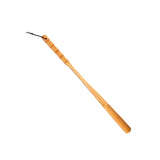 Maxbell Long Handle Boot Horn Wooden Shoe Horn for Tall Boots Pregnancy Cowboy Boots Straight Yellow 70cm