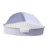 Maxbell Pet Toilet Potty Trainer with Snap Fastener Other Animals Rabbit Litter Box Blue