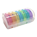 Maxbell Pill Cases with 7 Individual Pill Boxes 21 Grids Sealing Transparent