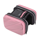 Maxbell Hard Shell Bike Frame Front Bag Large Capacity for Keys Small Tools Storage Pink