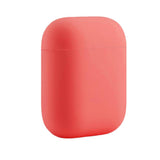 Maxbell Headphones Case Dustproof Soft Silicone for Apple AirPods  Light Red