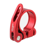 Maxbell Maxbell Bicycle Seat Post Clamp Durable for BMX Cycling Bracket 31.8mm or 34.9mm 34.9MM Red